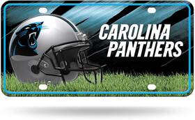 Mtg0803 Rico Industries Nfl Team License Plate Carolina Panthers Helmet New