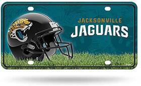 Mtg0904 Rico Industries Nfl Team License Plate Jacksonville Jaguars Helmet New