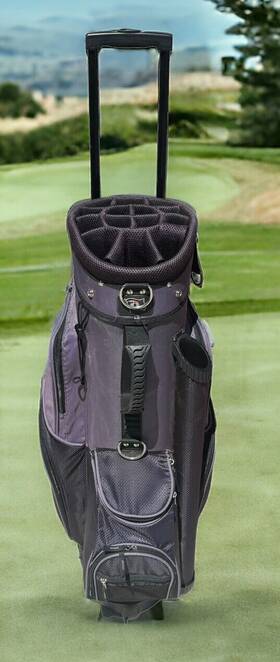 Sp9422 Rj Sports Spinner X Cart Golf Bag With Wheels Telescopic Handle And Club Cover
