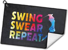 Ogt044 Rofiowa Swing Swear Repeat Polyester And Cotton Blend Printed 23.6x15.7 In Black 3