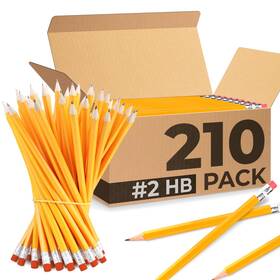 Rosmonde Pencils 200pk 210 Pack Pre Sharpened Pencils #2 1 Count Of Yellow