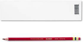 Sanford 445036364383 Col Erase Colored Pencils Carmine Red With Erasers Dozen 12 Pack