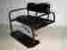 Seat-711blk Red Hawk Golf Cart Complete Rear Seat Kit Black Cushions Fits Ezgo Txt