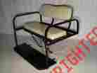 Seat-711w Red Hawk Golf Cart Complete Rear Seat Kit White Cushions Fits Ezgo Txt