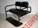 Seat-721blk Red Hawk Golf Cart Complete Rear Seat Kit Black Cushions Fits Club Car Ds 2001