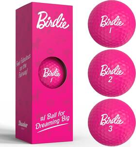 Skr049 Shanker Golf Balls - Birdie Pink Funny Gift For Women