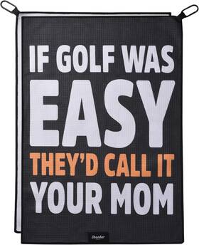 Skr074 Shanker Golf - Funny Towel Microfiber Printed Hilarious Black