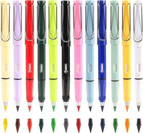 Shagy01 Sharme Colored Forever Pencils Bulk 12 Pcs Magic Infinity Pencil Multicolor