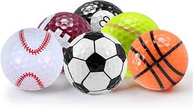Sheffla 651358080109 S Novelty Funny Cute Golf Balls Best Gift For Kids Children White