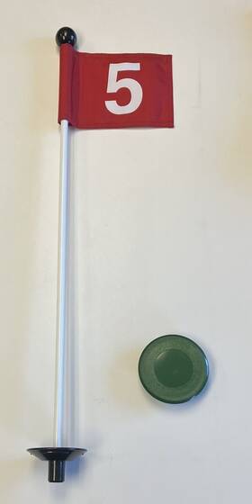 Shoptjb Markerredwhite#5 Cover Golf Practice Putting Green 33 Inch Flagstick Marker Red Jr. Flag White #5