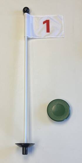 Shoptjb Markerwhitered#1 Cover Golf Practice Putting Green 33 Inch Flagstick Marker White Jr. Flag Red #1