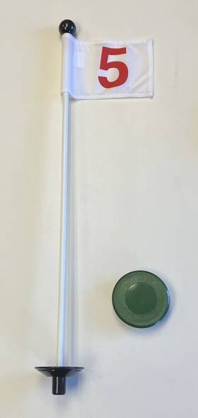 Shoptjb Markerwhitered#5 Golf Practice Putting Green 33 Inch Flagstick Marker White Jr. Flag Red #5 Cover