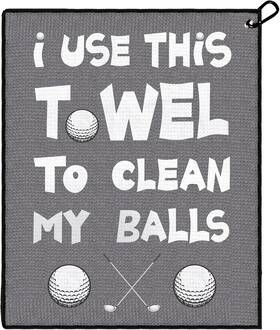Gefqwmj001 Solvora Funny Golf Towel Gifts Golfers For 16 Inches X 20 Gray