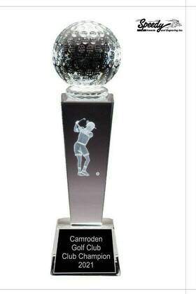 Cry293 Speedy Awards Golf Female Ladies Crystal Champion Award Trophy First Place Mvp Winner Engraved