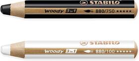 Woody-2bw Stabilo Multi-talented Pencil Woody 3-in-1 - 1 Count Pack Of 2 Multicolor