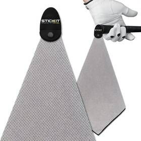 90-tmn-clsc-gry Stickit Mini Magnetic Towel Gray Premium Microfiber Waffle Small