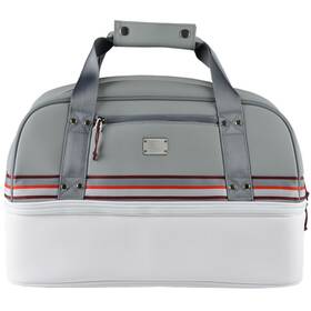 230950 Sun Mountain Mid-stripe Boston Bag - White/cadet/brick