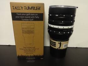 Nx9-4x-30x Tally Tumbler 30oz Birdie Black Stainless Steel Golf Cup - New In Opened Box