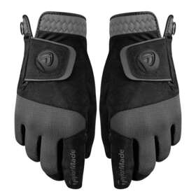 Taylormade 888167653938 New Rain Control Black/grey Golf Gloves Mens Extra Large Xl