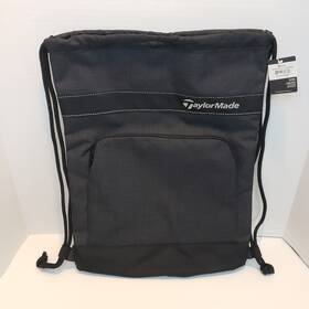 Tm18 Taylormade 888167657882 New Nwt Draw String Shoe Black Bag 14 Inch X 18 With Front Pocket