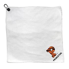 Team Golf 637556187758 Ncaa Princeton Microfiber Towel - 15 Inch X White