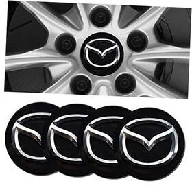 Lgtz4 Thcbme 4pcs Wheel Center Caps Sticker For Mazda Cx-5 Cx-7 Cx-8 M6 Mx5 Rx7 Rx8 A8 Cx9 D