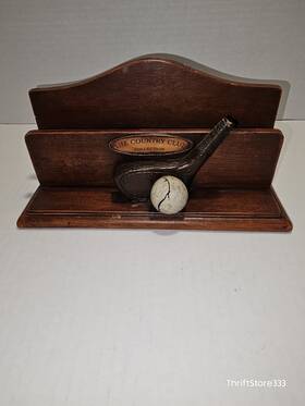 Gar5480 The Country Club Collection Golf-themed Desk Organizer From Inch