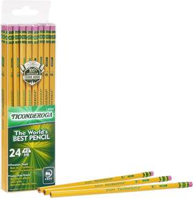 13924n Ticonderoga #2 Pencils Wood-cased 6 24-count 144 Count Pack Of 1 Yellow