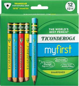 X33112 Ticonderoga My First Short Triangular 1 Count Pack Of 12 Multicolor