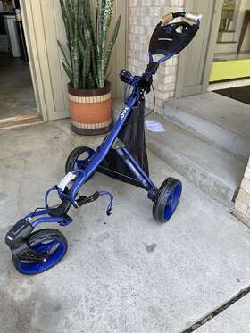 Tt360blk18 Tour Trek Tourtrek 360 3-wheel Golf Push Cart Foldable Blue