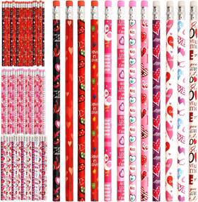 Pencils0811 Treasure Cove Valentines Day Pencils For Kids Red 1 Count Pack Of 60