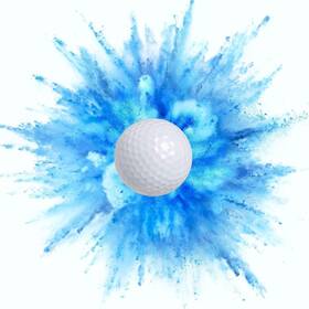 Tricky Golf Balls 689354342716 Exploding Trick Gender Reveal Party Gag Gift For Golfers Blue
