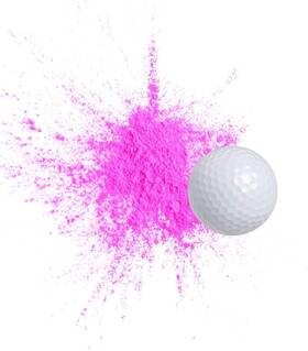 Tricky Golf Balls 689354342723 Exploding Trick Gender Reveal Party Gag Gift For Golfers Pink