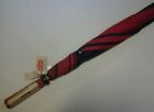 U488-97 Macgregor Nos Vtg Late Golf Umbrella Navy Red Nylon