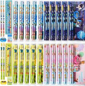 Ua-0005 Ulema 24 Sets Back To School Gifts Cute Stationery Set 1 Count Pack Of Black