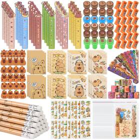 Ua0067 Ulema 216pcs Cute Capybara Supplies Stationery Set Bright Vibrant Colors