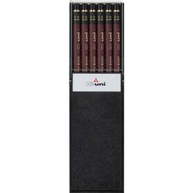 Hu5h Uni Wooden Pencil 5h Box Of 12 1 Count Pack Brown Black