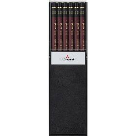 Hu6b Uni Wooden Pencil 6b Box Of 12 Count Pack 1 Brown Black