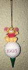 Unknown Golf Ball Hanging Ornament With Mouse Golfers Gift