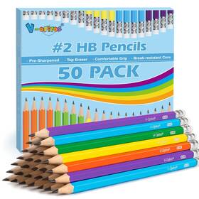 Cs501 V-opitos #2 Pre-sharpened Wood-cased 1 Count Pack Of 50 Multicolor