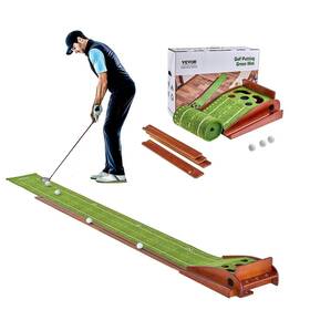 Vevor 197988417972 5 Hole Golf Putting Mat Indoor Green Training Aid