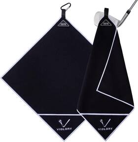 Viglory 704754388574 Magnetic Golf Towel - Exclusive Cleaning 18 Inch L X W Black