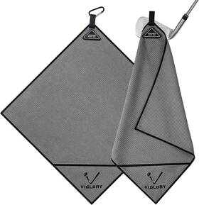 Viglory 704754388604 Magnetic Golf Towel - Exclusive Cleaning 18 Inch L X W Gray
