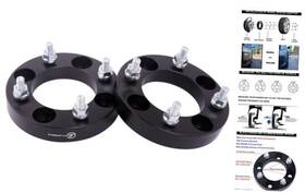 At401-252 Vlauto Black Forged 4x4 Golf Cart Wheel Spacers 1 Inch With 1/2 Inch-pack Of 2