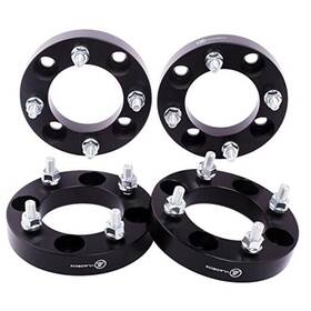 At401-254 Vlauto Black Forged 4x4 Golf Cart Wheel Spacers 1 Inch With 1/2 - Pack Of 4
