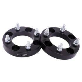 At414-252 Vlauto Black Forged 4x4 Wheel Spacers 1 Inch With M12x1.25 Studs Inch-pack Of 2