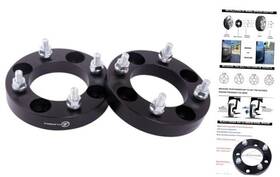 At415-252 Vlauto Black Forged 4x4 To 4x110 Wheel Adapters 1 Inch With M12x1.25 Inch-pack Of 2
