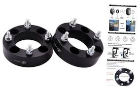 At415-382 Vlauto Black Forged 4x4 To 4x110 Wheel Adapters 1.5 Inch With Inch-pack Of 2