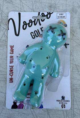 Voodoo Golf 860008796967 Key Chain Ball Tee Holder Accessory New With 3 Tees Unique