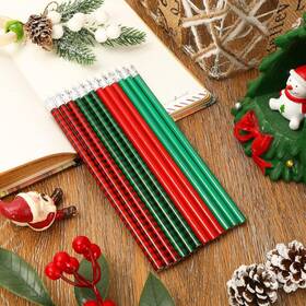 W5500 Whaline 60pcs Christmas Pencils With 1 Count Pack Of 60 Black Green